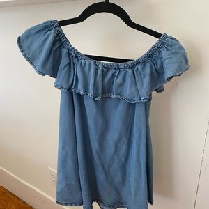 Velvet heart flouncy top